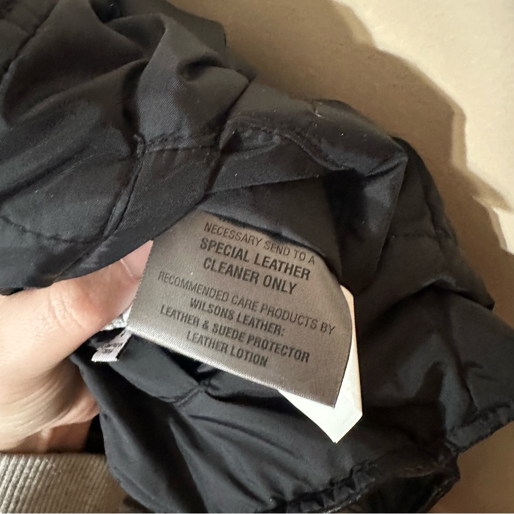 Wilson’s Leather Maxima black leather women’s jacket size small reversible - Picture 11 of 11